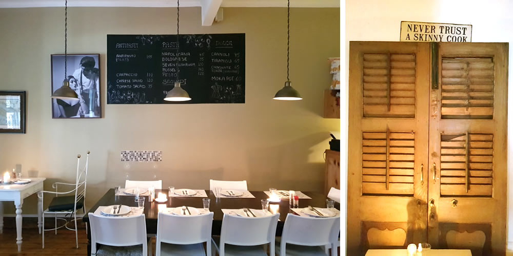 Scarpetta - Never trust a skinny chef sign